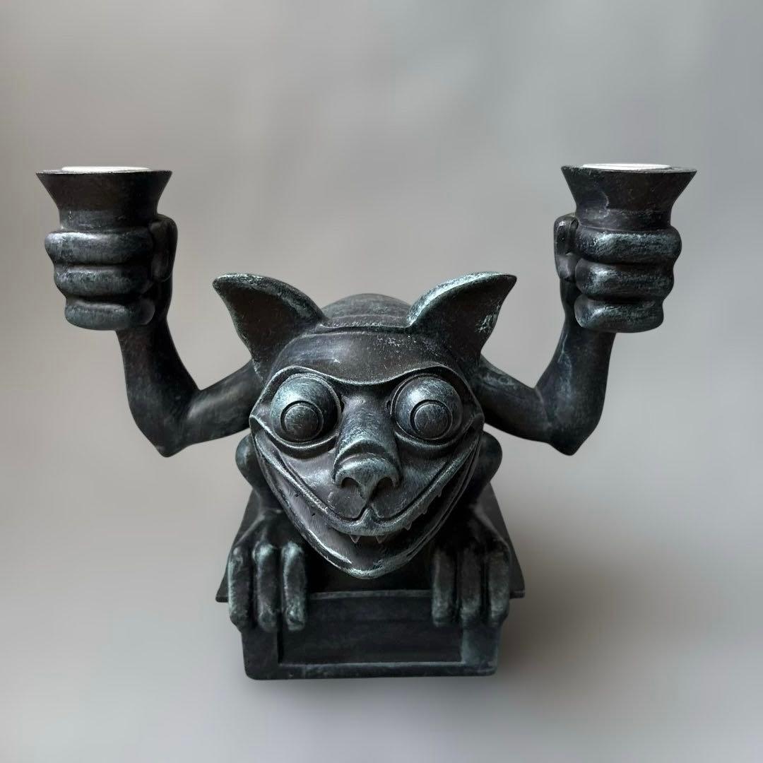 ディズニー ホーンテッドマンション ガーゴイル キャンドルスタンド 燭台【A】