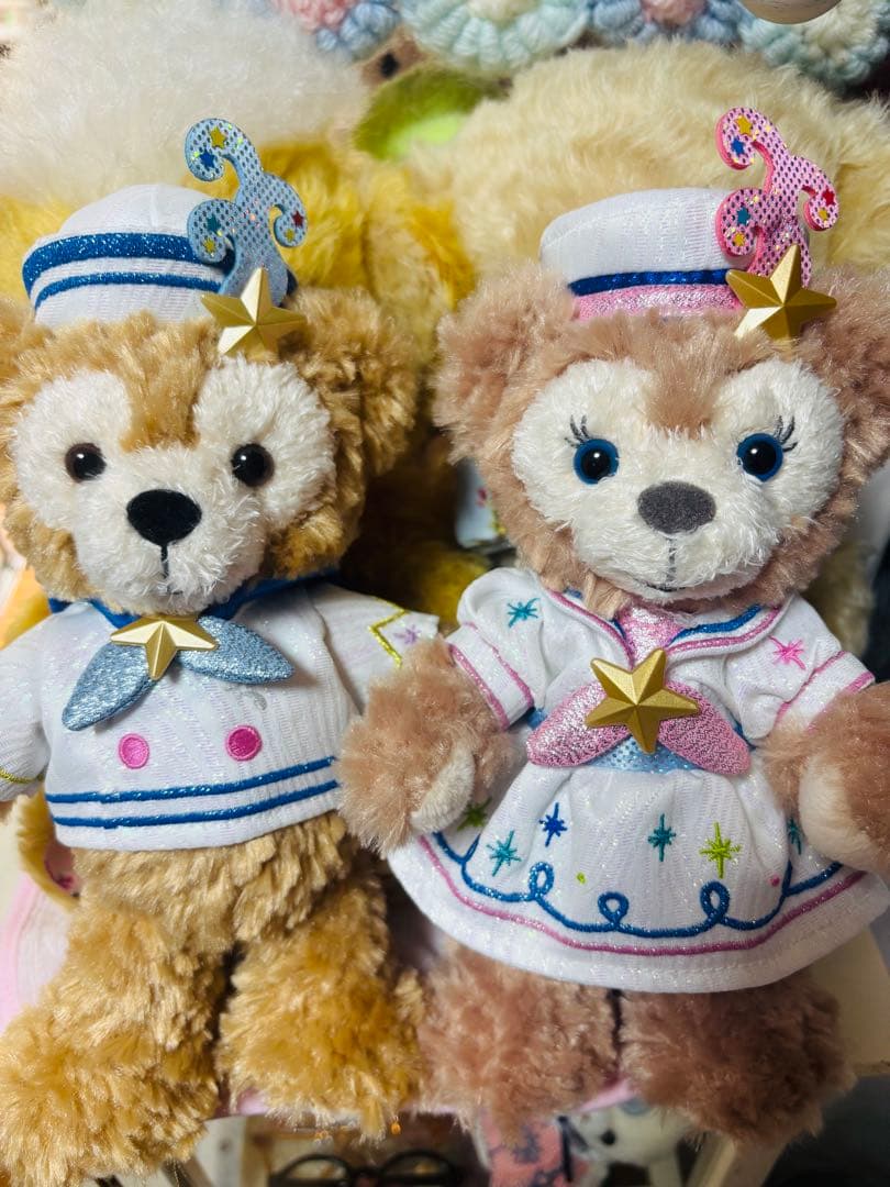 ディズニーシーダッフィー＆シェリーメイ ポージープラッシー2体セット❣️ ダッフィー＆シェリーメイのポージープラッシーが5月23日新発売
