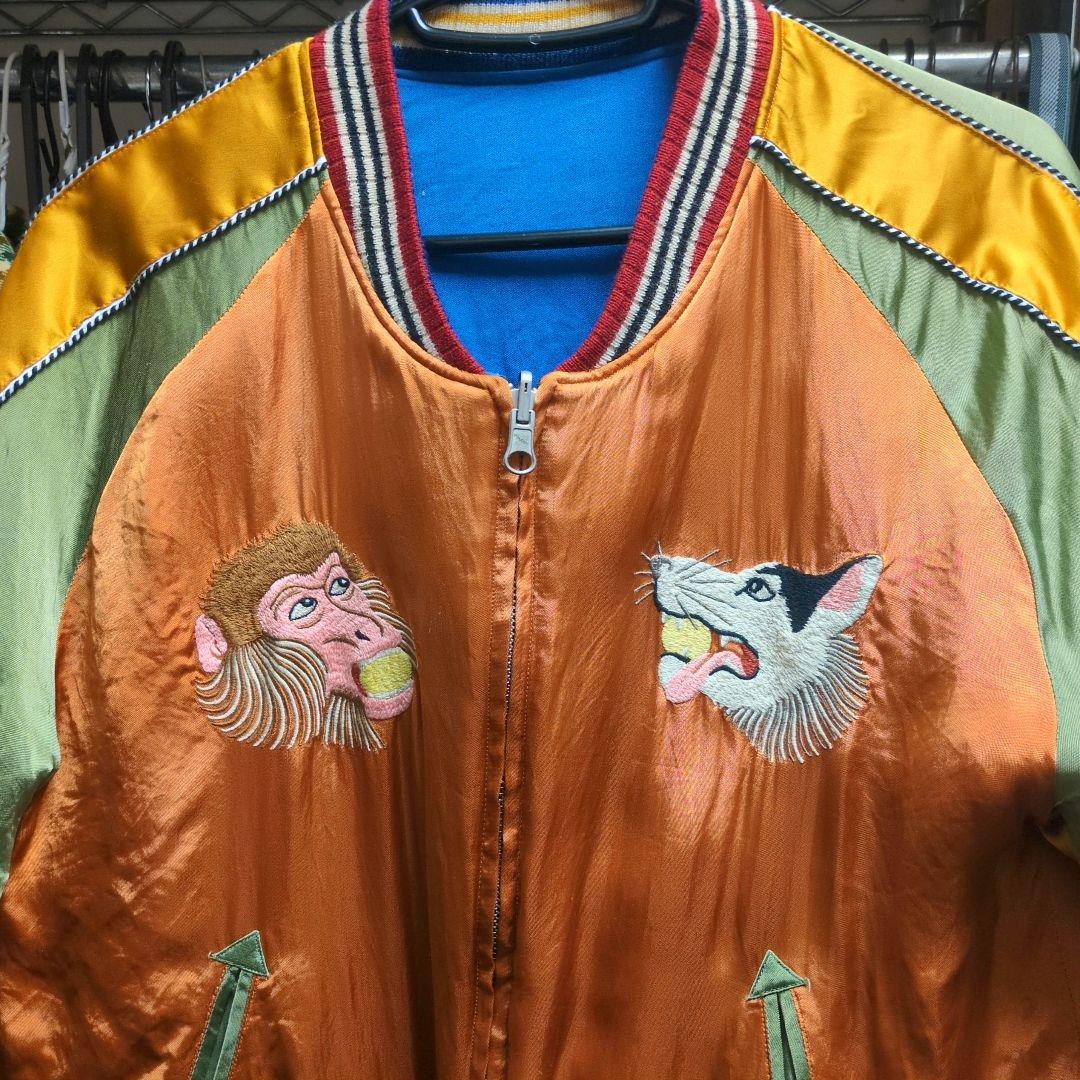 フェローズ　スカジャン　激レア　鬼ヶ島　L 東洋　スタジャン　ジャケット