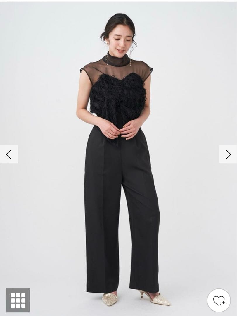 美品ラグナムーン　LADYカットジャガードベアパンツドレス