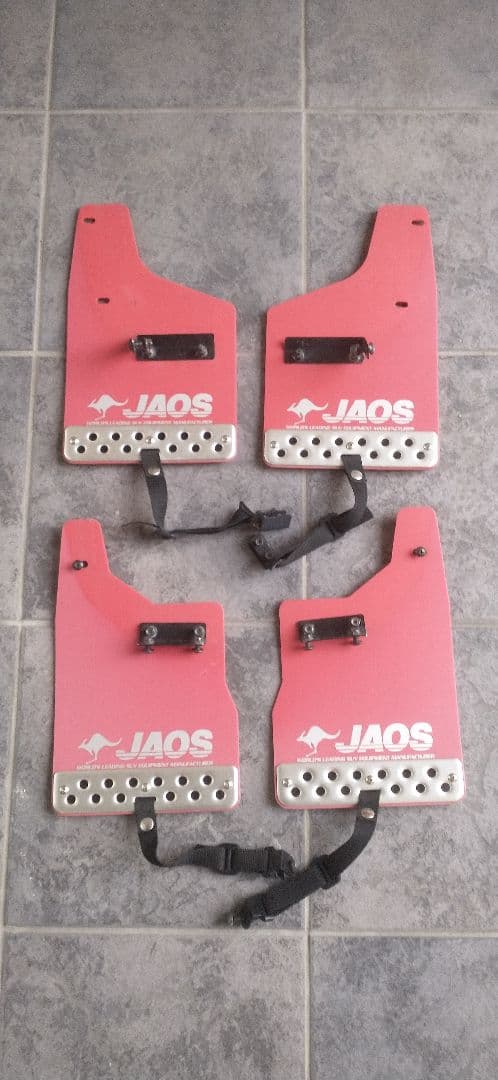 ジムニー　現行　JAOS 赤 マッドガード JB64W　4枚セット
