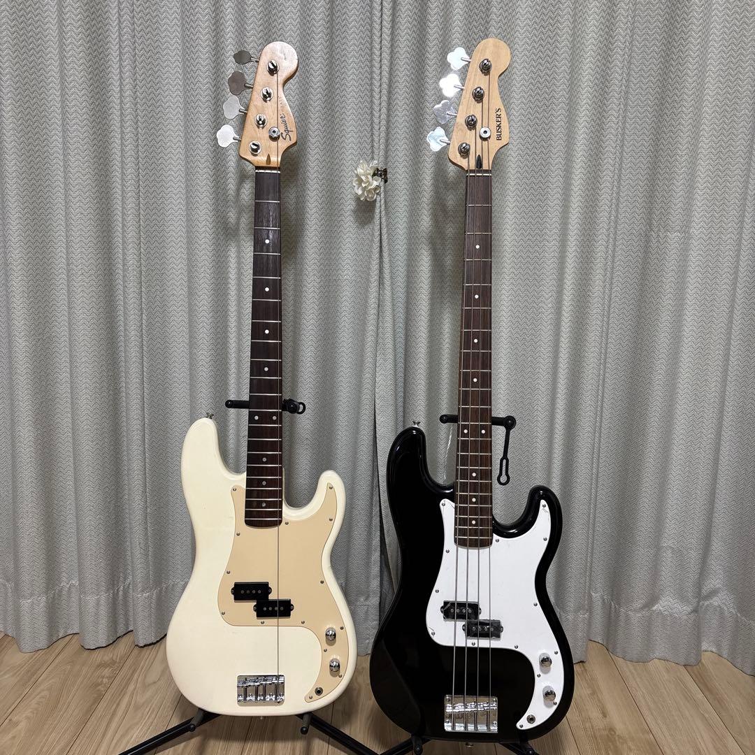 SquierとBUSKER'S プレベ(ネックを外して発送) SQUIER スクワイヤー Contemporary Active Precision Bass PH Sunset