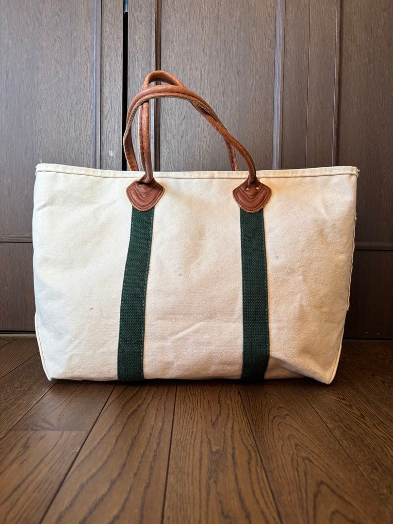 バッグ 80s L.L.Bean Tote Leather Handle