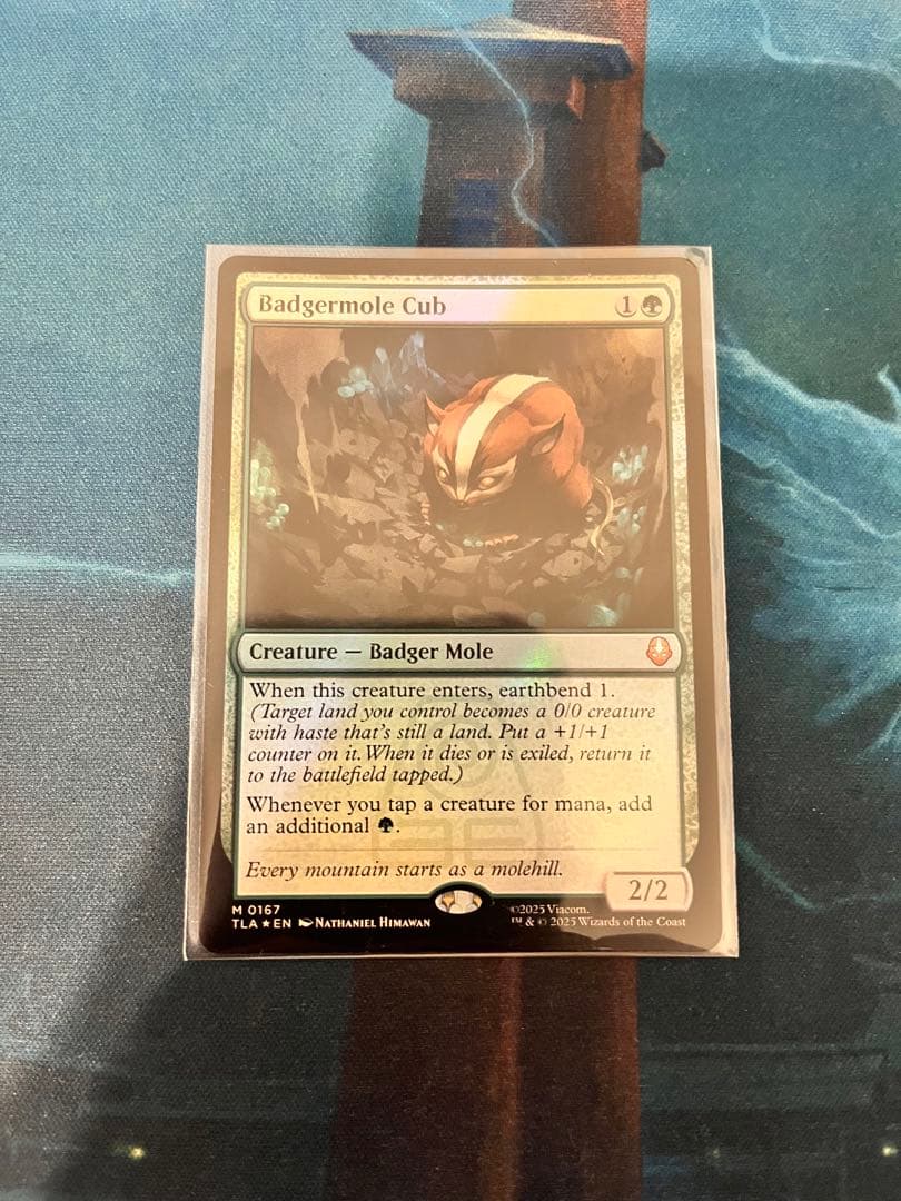 MTG アナグマモグラの仔 Badgermole Cub 英語 foil
