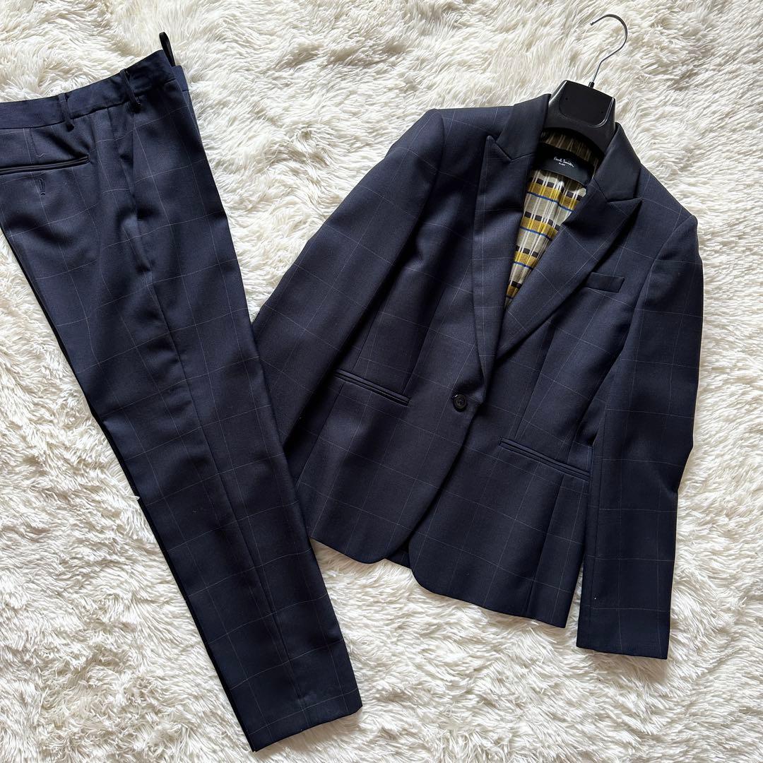 【未使用級】PaulSmith Black レディース スーツ チェック