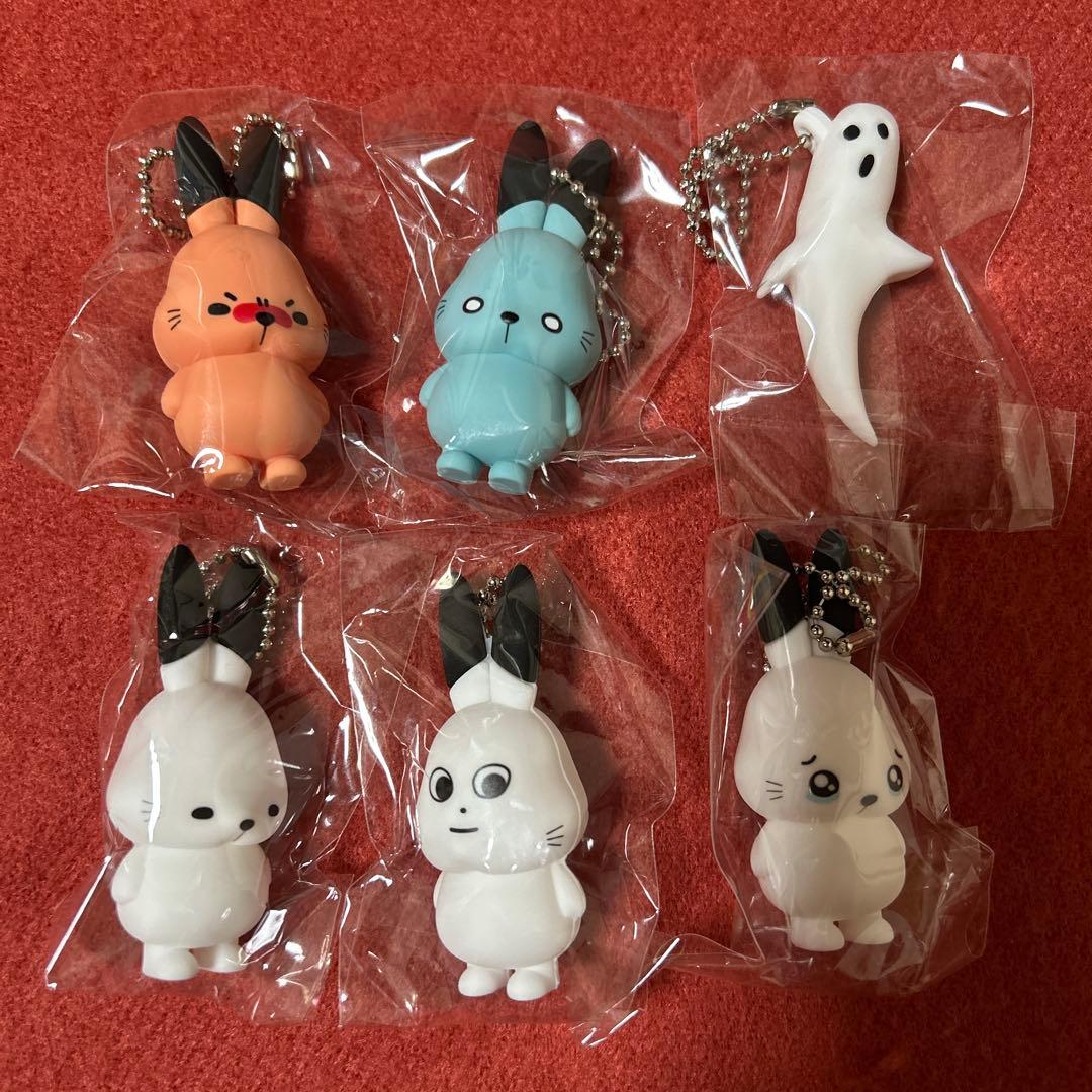 ドコムス ドコうさ マスコットキーホルダー コンプリートセット 全6種