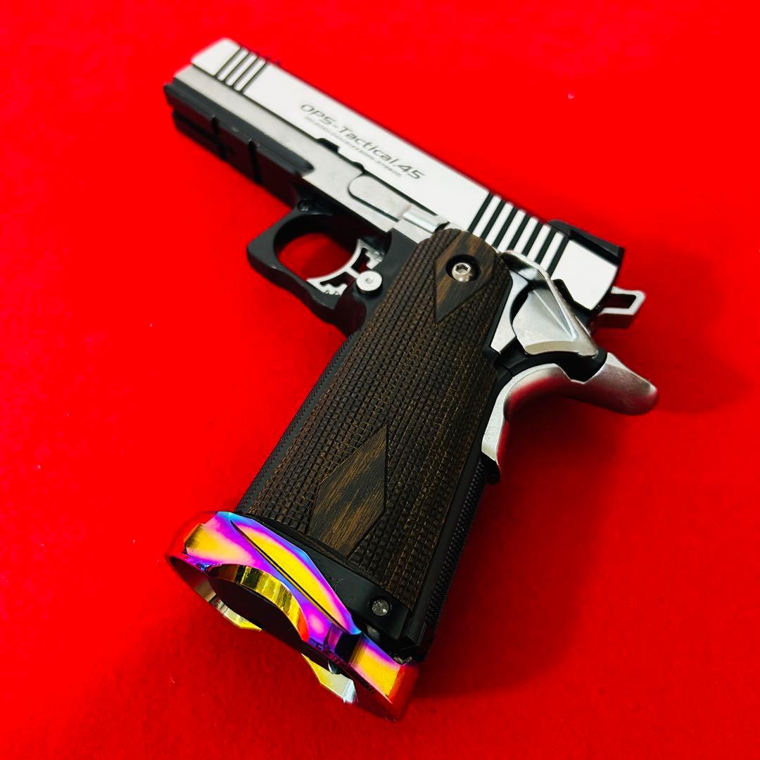 東京マルイ　ハイキャパカスタム　デュアルステンレス　ガスブロ