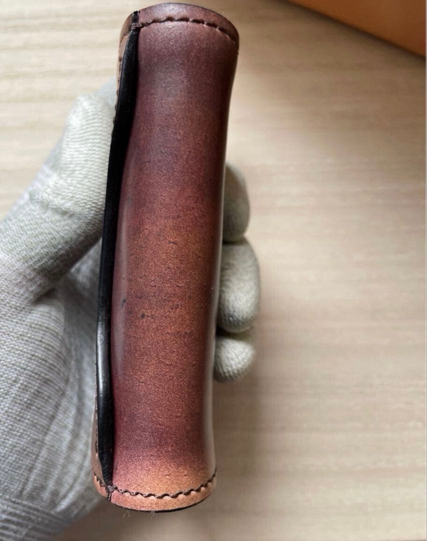 豚*ツ様 ラストクロップス タング シェルコードバン マーブル♯8