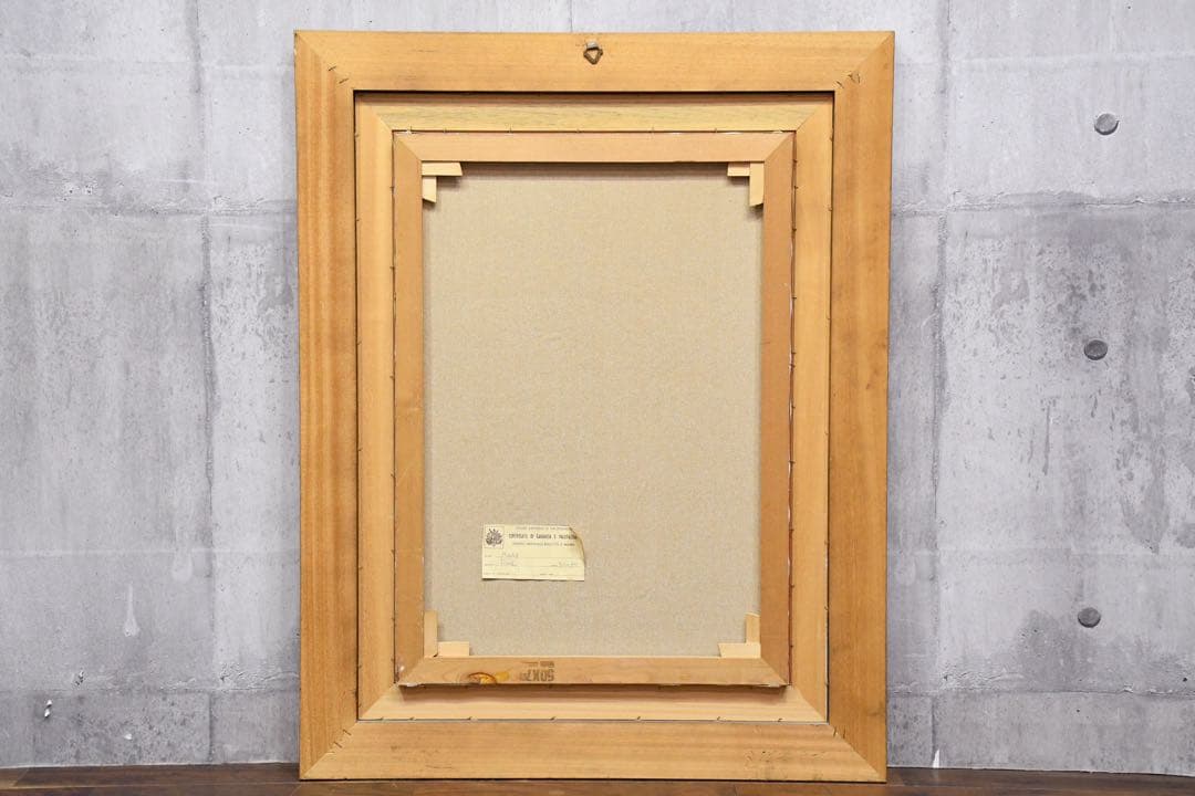 DIK103 真作保証 Mary フラワー キャンバスに油彩 ギャランティ付き