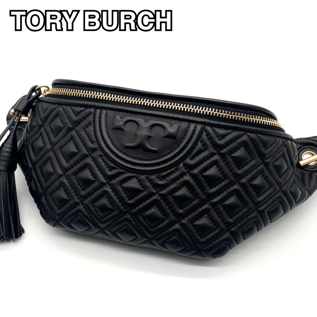 未使用級✨トリーバーチ フレミング ボディバッグ レザー キルティング タッセル