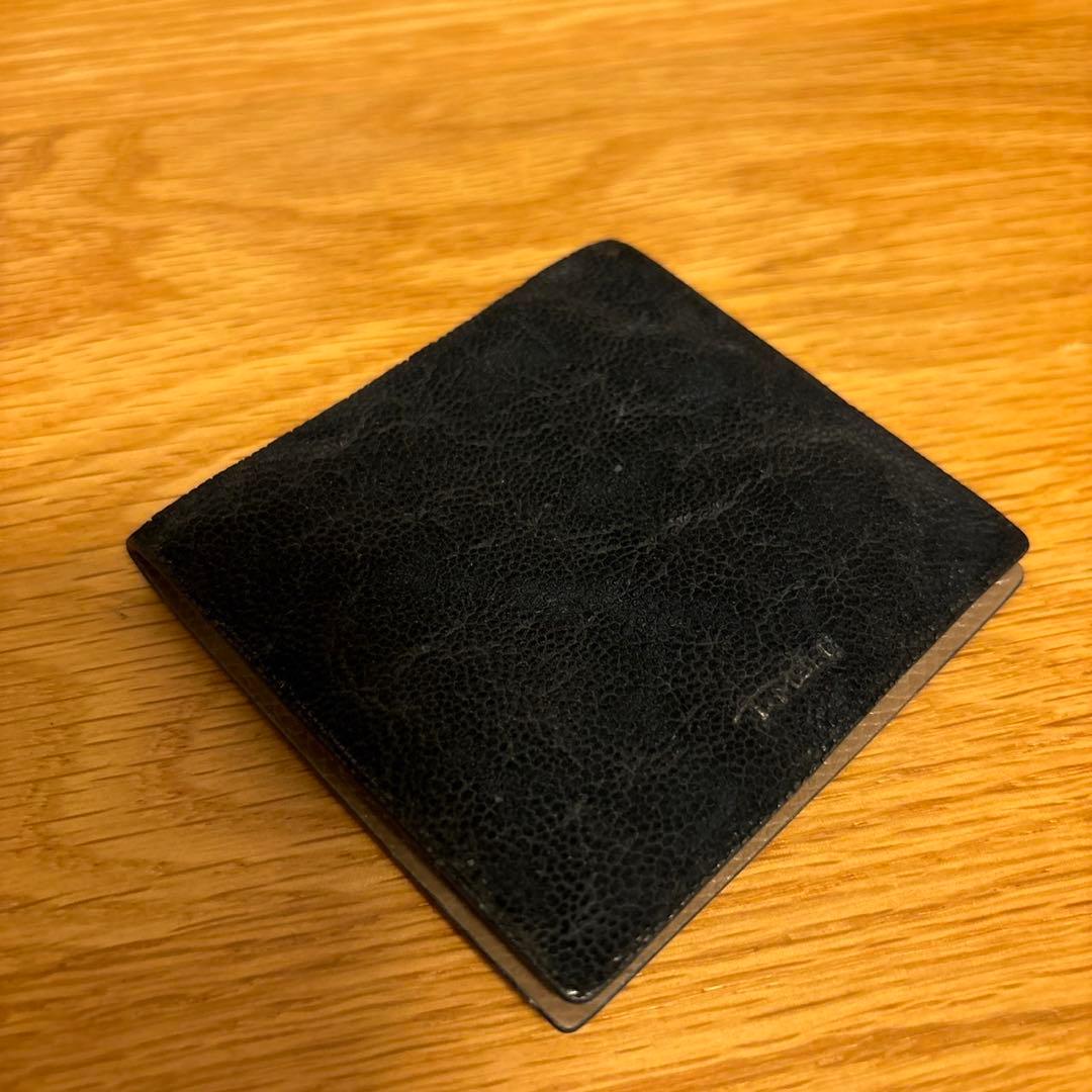 T.MBH 葉合せ　ケース　象革　ネイビー