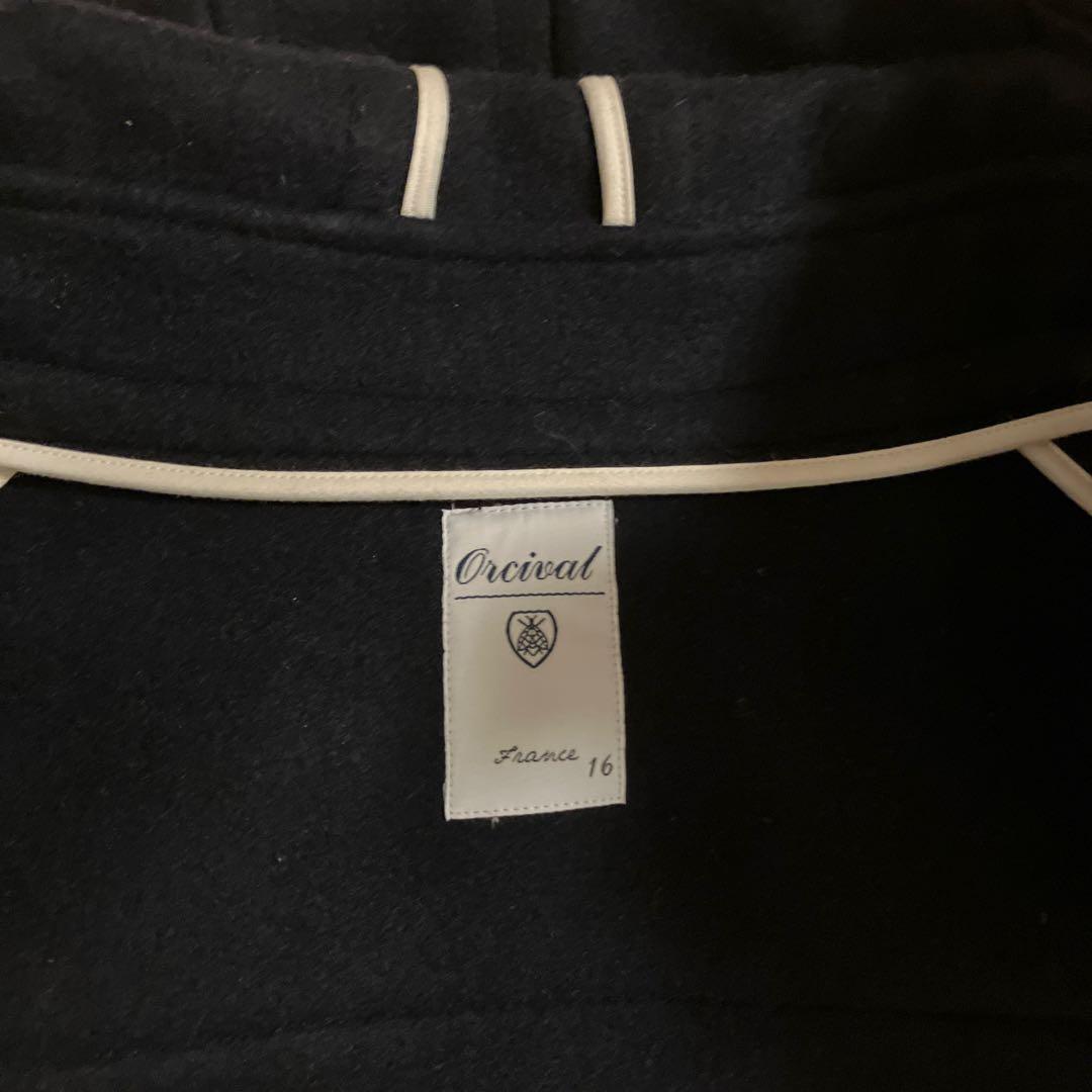 ORCIVAL フード付きダッフルベスト 濃紺 ほぼ新品未使用 - メルカリ