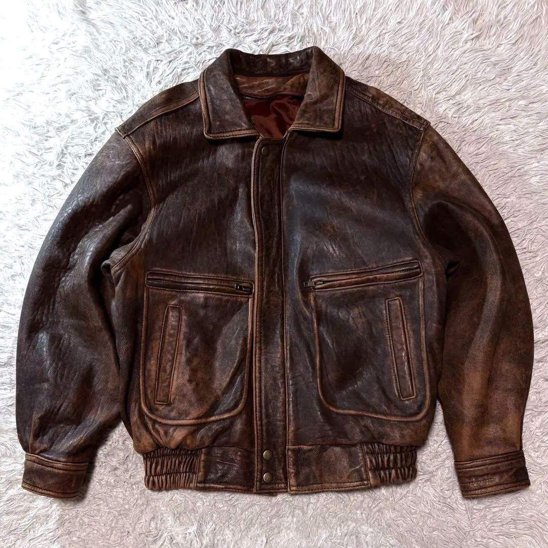 やは✨00s A2 leather jacket brown y2k $_57.JPG?set_id=880000500F