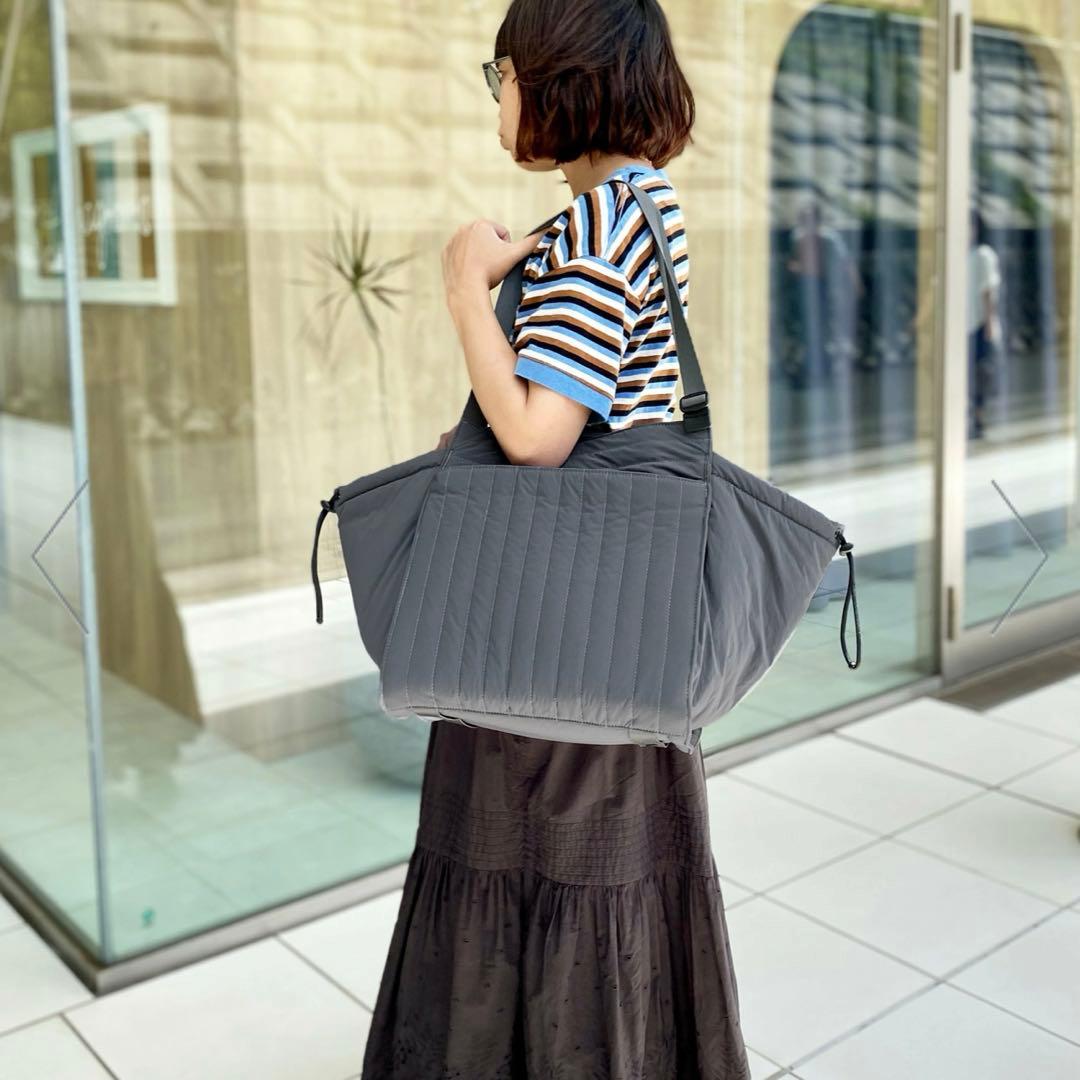 SOLPRESA ソルプレーサ　キルティング　M マザーズバッグ グレー