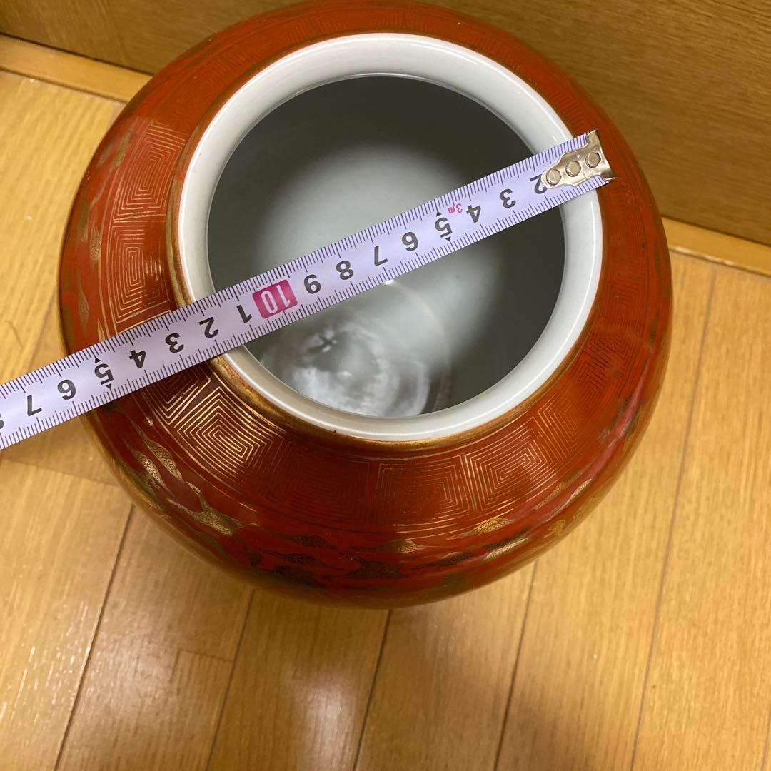 大処分❗️❗️❗️九谷 永楽 九谷焼 壺 ツボ 花瓶 - メルカリ