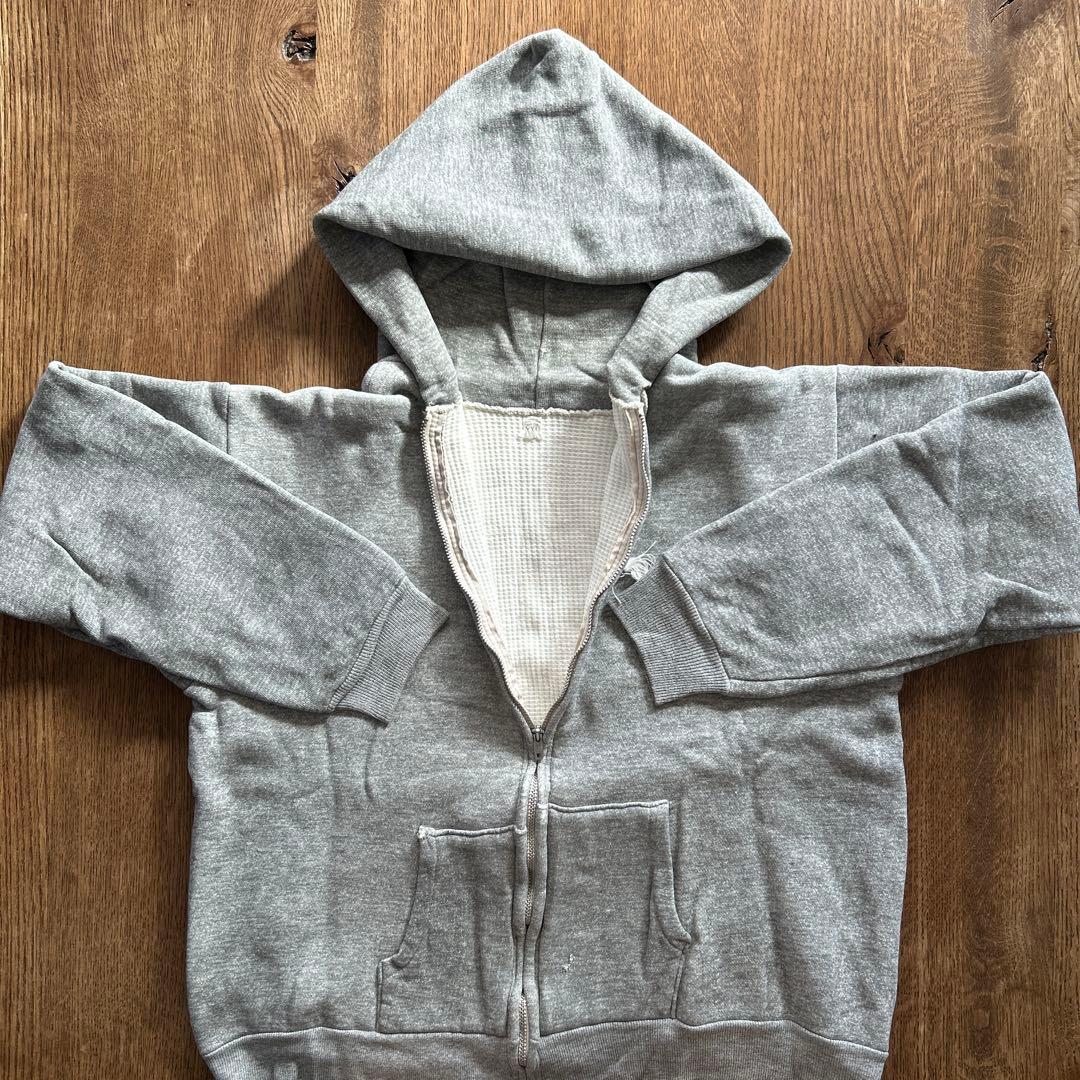 60年代〜 ヴィンテージ フード付きフルジップパーカー裏サーマル XXL タロン