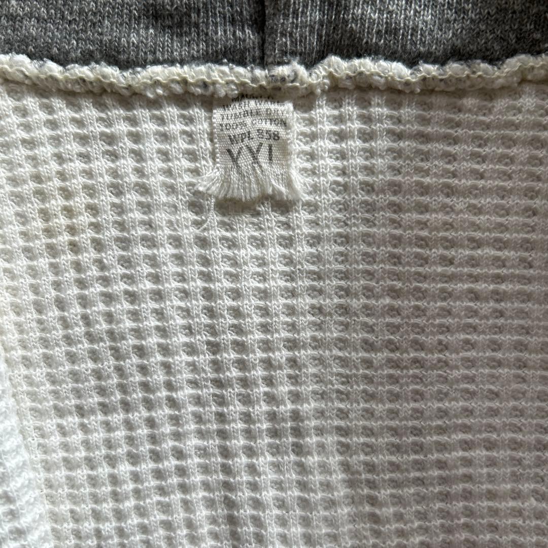 60年代〜 ヴィンテージ フード付きフルジップパーカー裏サーマル XXL