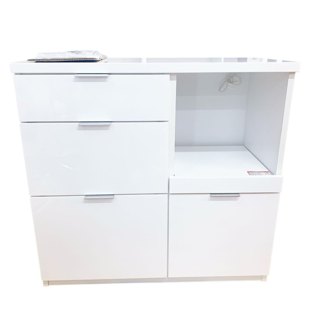 NITORI ニトリ エトナ90CT WH/SI カウンター 家具 インテリア - メルカリ