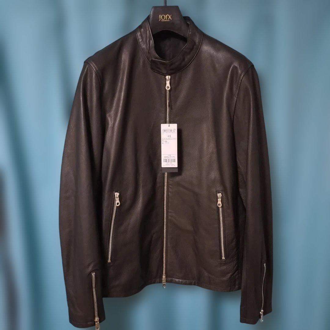 新品　ジョセフオム　ライダース　ジョゼフ　レザージャケット　カウレザー　タグ付き
