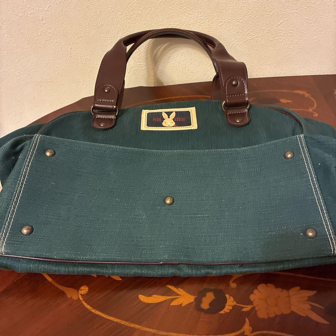 ☆1日限定値下‼️美品希少☆PINK HOUSE ウサギ刺繍 ボストンバッグ