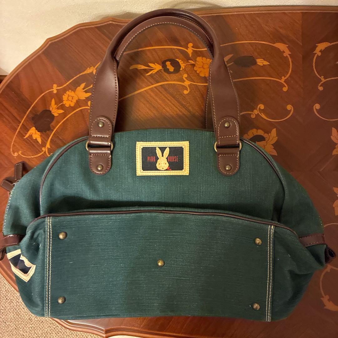 ☆1日限定値下‼️美品希少☆PINK HOUSE ウサギ刺繍 ボストンバッグ