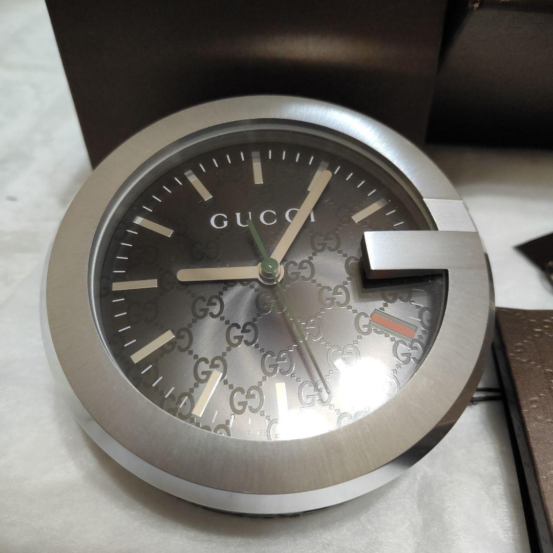 GUCCI 置時計 シルバー グレー Gucci G-Timeless Silver-Tone Diamond Dial Two-Tone Stainless Steel