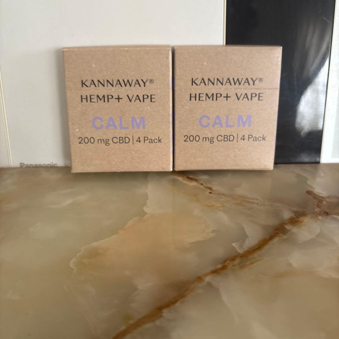KANNAWAY HEMP+VAPE CALM 200mg 4 Pack✖️2