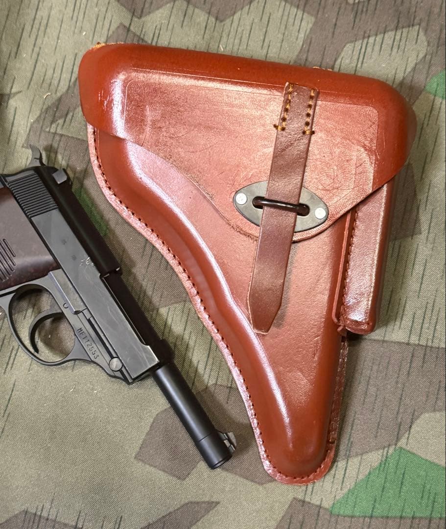 WWⅡ ドイツ軍 ワルサーP38用ホルスター（茶色）レプリカ　将校　国防軍　陸軍