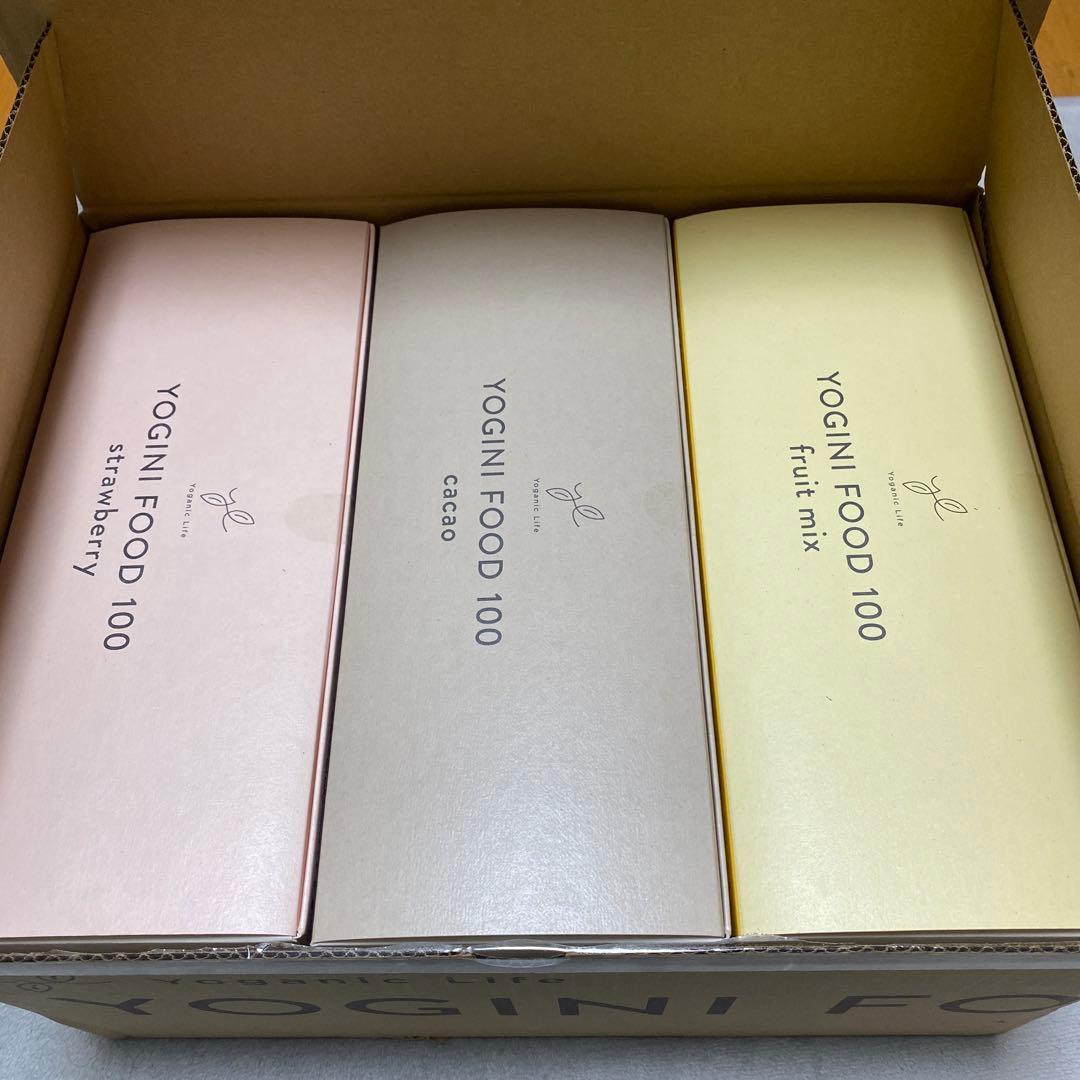 YOGINI FOOD 100 ストロベリー、カカオ、フルーツミックス 箱売り