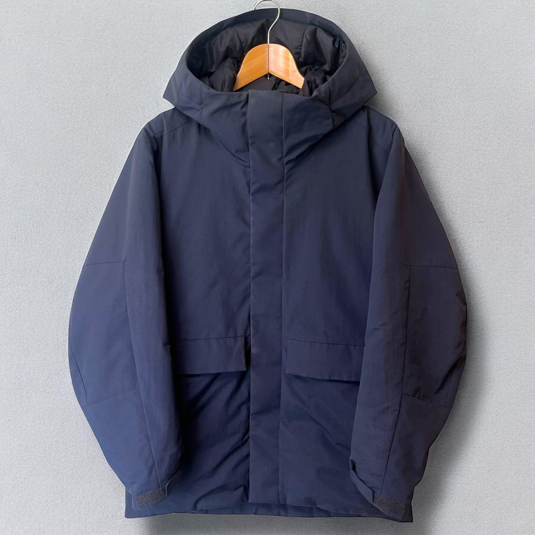 UNIQLO ユニクロ ハイブリッドダウンパーカー ネイビー S - メルカリ