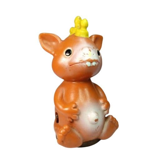 マルサン 快獣ブースカ 丸美屋 あじかつを ノベルティ版 ゼンマイ 怪獣 ソフビ