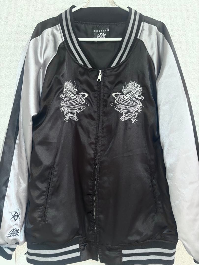 REFLEM×Dust Devilコラボスカジャン レフレム 地雷 パンク