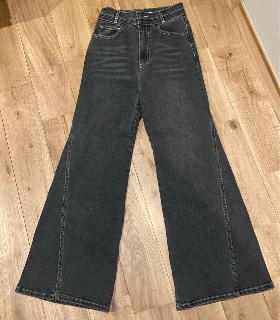 SNIDEL ジーンズ　スナイデル　デニム　ブラック　size00 ストレッチ