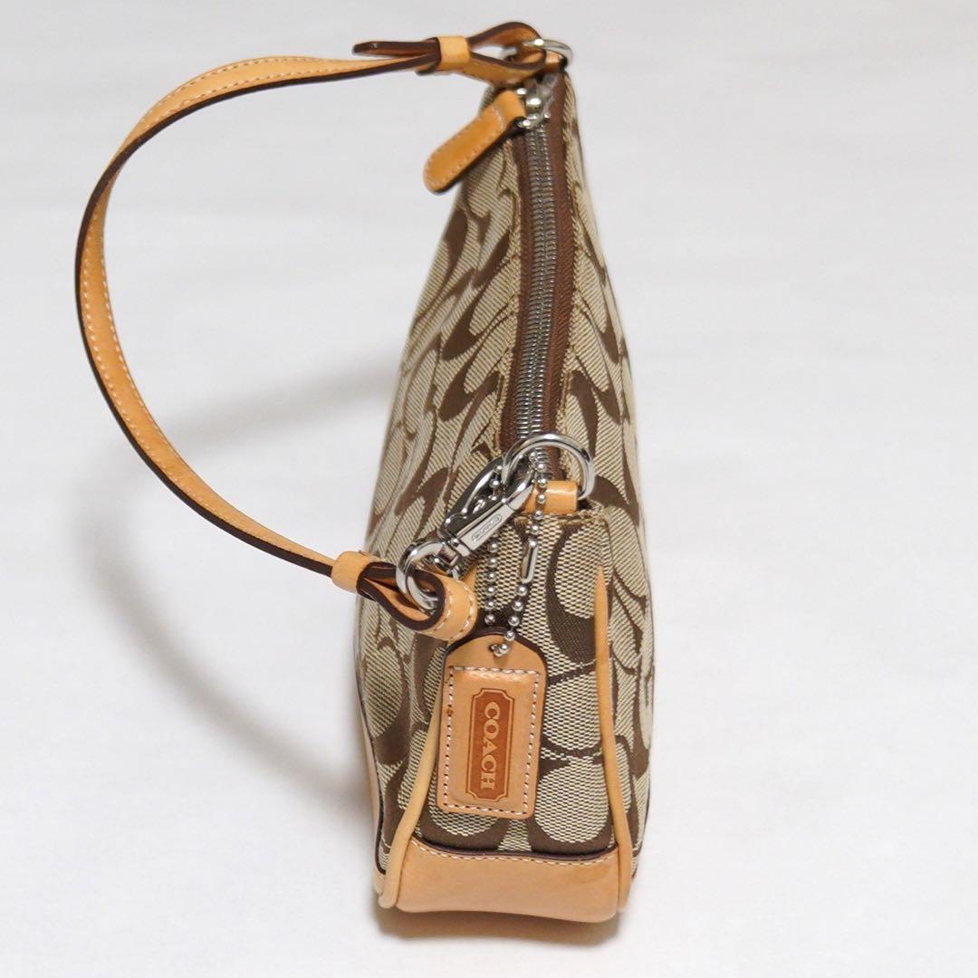 コーチ アクセサリーポーチ ワンショルダー キャンバス シグネチャー