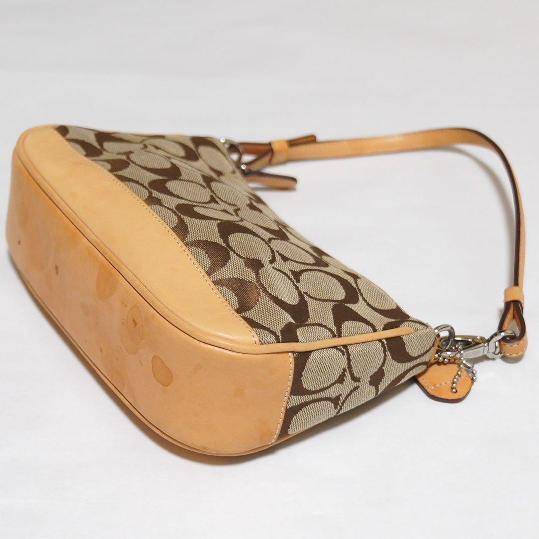 コーチ アクセサリーポーチ ワンショルダー キャンバス シグネチャー