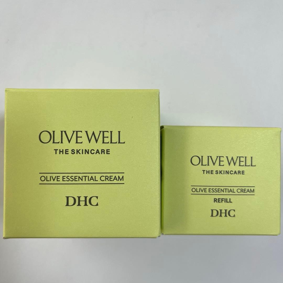 DHC オリーブエッセンシャルクリーム 50g2個 本体+リフィル - メルカリ