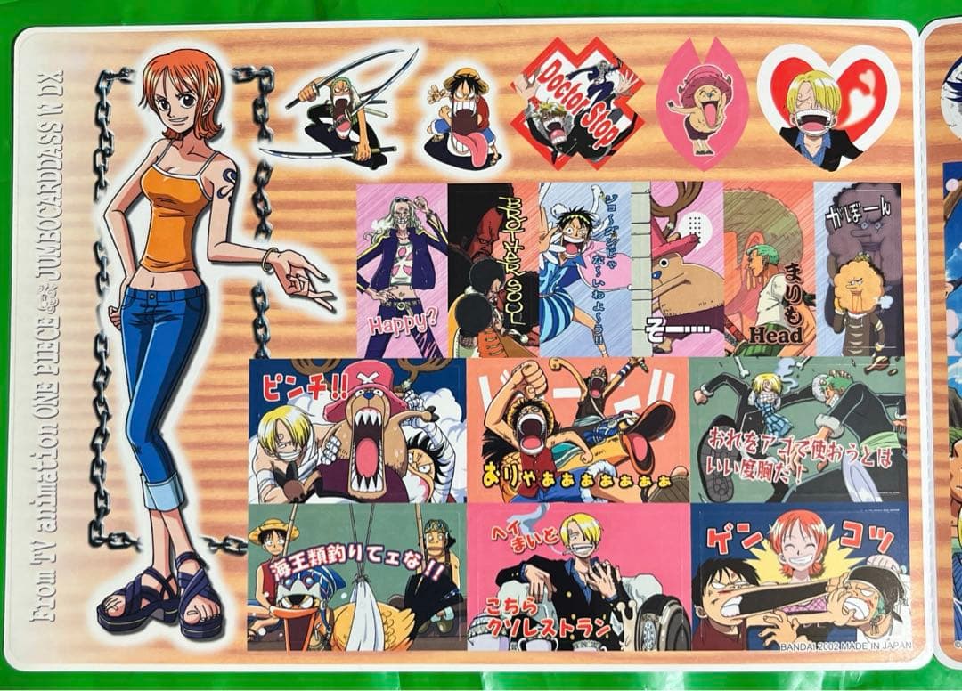 ワンピース ジャンボカードダス ナミ ビビ ステッカー ONE PIECE未使用