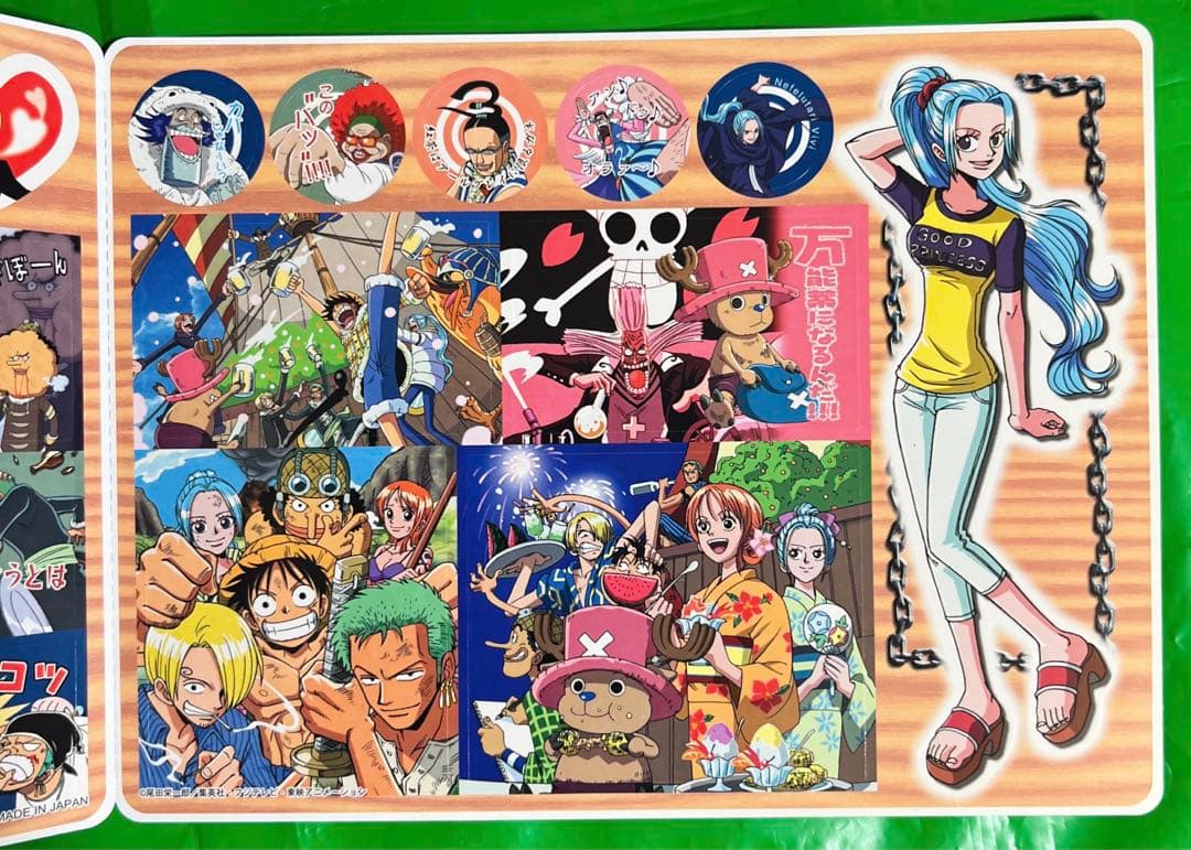 ワンピース ジャンボカードダス ナミ ビビ ステッカー ONE PIECE未使用