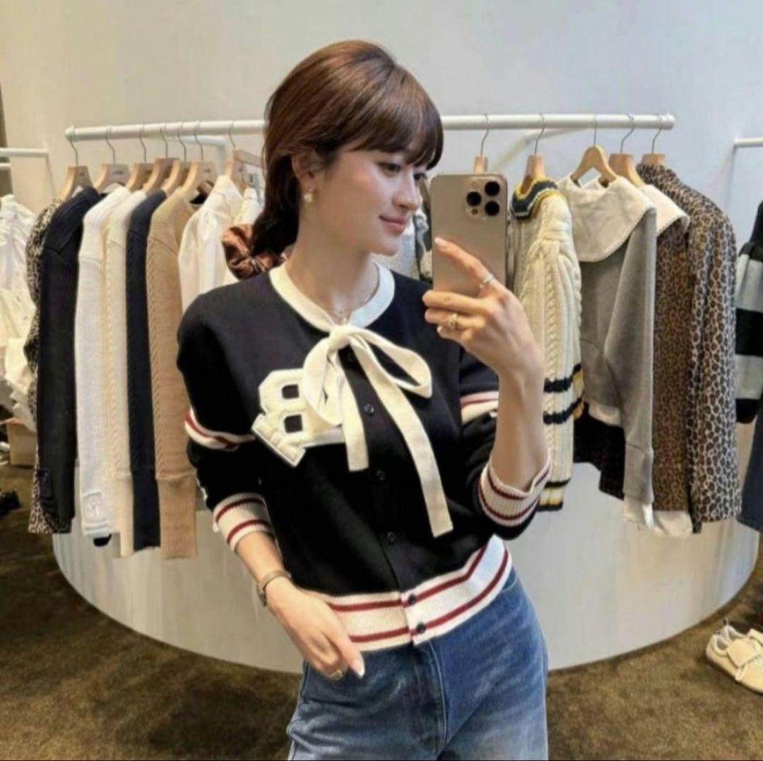 トップス naoBibiy B. CLUB TIE CARDIGAN