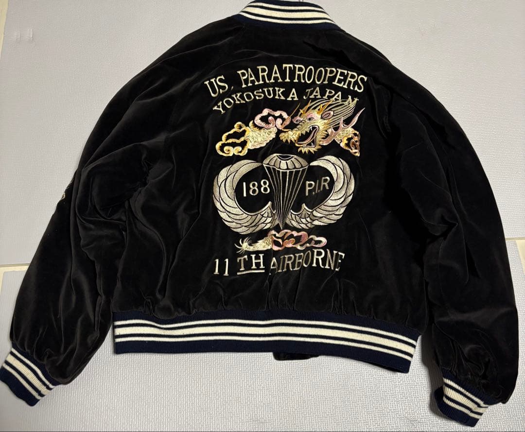 US PARATROOPERS スカジャン ブラック
