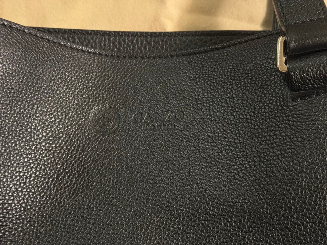 GANZO フレンチカーフ トートバッグ（L） ブラック