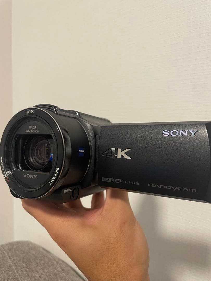 SONY FDR-AX60 バッテリーセット&ヘッドセット&無線機&ハンディカム レンタル] ソニー 4Kビデオカメラ FDR-AX60 + 大容量予備バッテリー NP