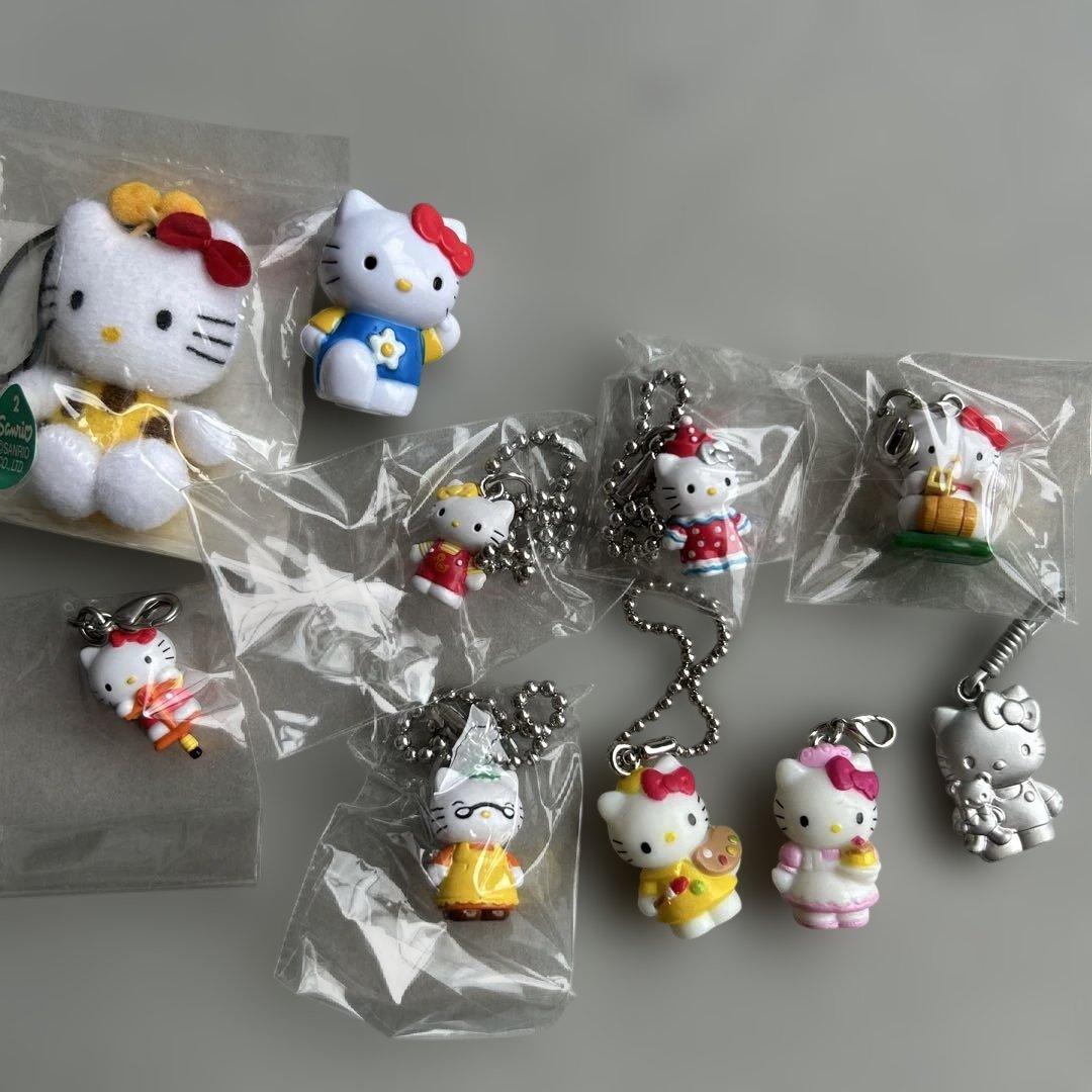 ハローキティ ボールチェーンキーホルダー　チャーム　レア！10個セット 楽天市場】サンリオ 日焼け ハローキティ ぷっくりったいプチボール