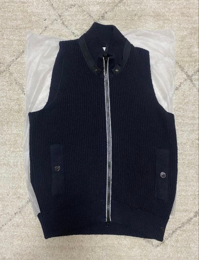 ストーンアイランド ベスト navy vest ニットベスト