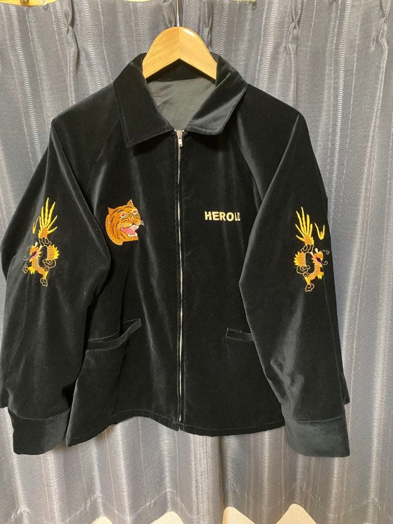 Towncraft×US Velour Souvenir Jacket L