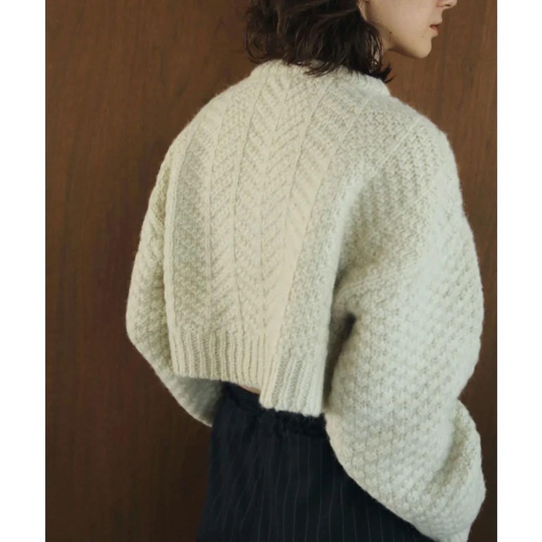 anuke(アンヌーク) Cable Knit Cardigan アイボリー - メルカリ