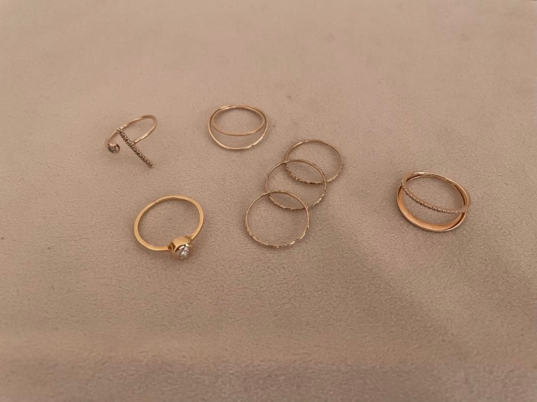 lilas スピックアンドスパン フクリン 18k ダイヤリング 13号 - メルカリ