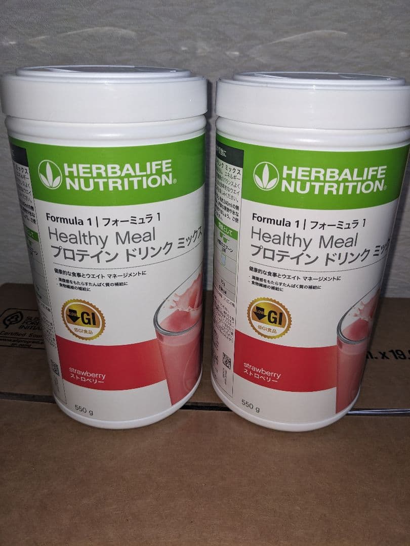 ハーバライフ　プロテインフォーミュラ１ストロベリー味２本セットHERBALIFE