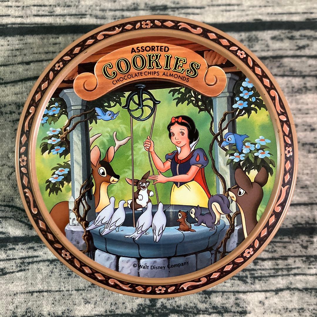 レトロ 東京ディズニーランド おみやげ クッキー缶 白雪姫 スノー