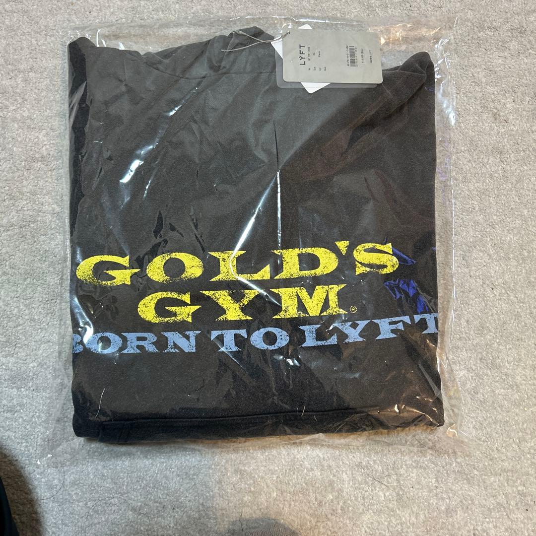 新品】LÝFT × GOLD'S GYM LOGO HOODIE 黒